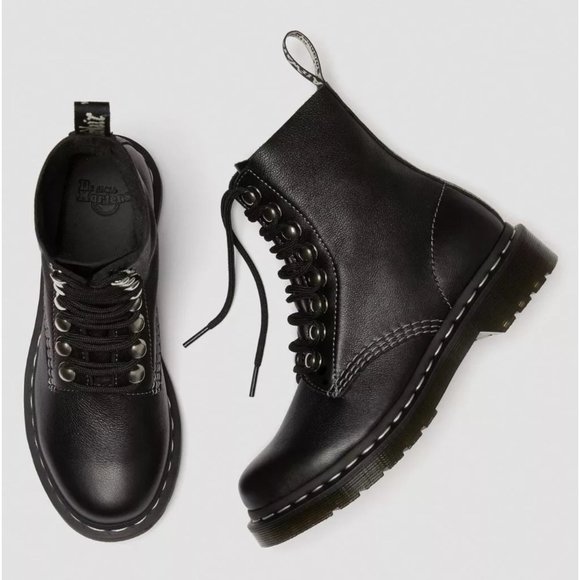 Dr. Martens Shoes - DR. MARTENS • 1460 PASCAL WOMEN'S HARDWARE LACE UP BOOTS